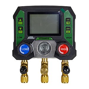 Manômetro Digital 2 Vias para 88 Refrigerantes 14,5 a 800 PSI - EcoTools ET94103