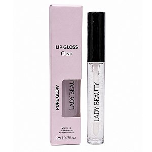 Lip Gloss Clear Pure Glow 5 ml Lady Beauty
