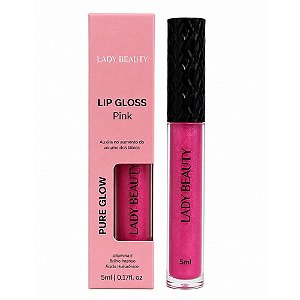 Lip Gloss Pink Pure Glow 5 ml Lady Beauty