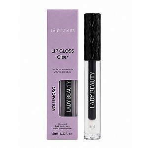 Lip Gloss Clear Volumoso 5 ml Lady Beauty