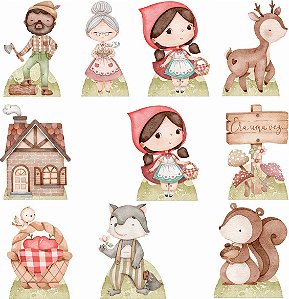 Chapeuzinho Vermelho Aquarelado Displays