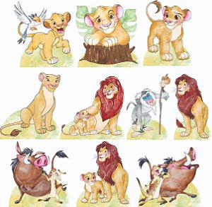 Rei Leão Aquarelado Displays