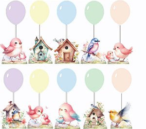 Jardim dos Pássaros Centro de Mesa