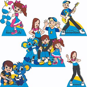 Brancoala Kit 1 Display de Chão 4 de Mesa Festa Cenários Totens