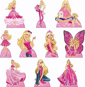 Displays Barbie Festa Aniversário Decoração Totem MDF