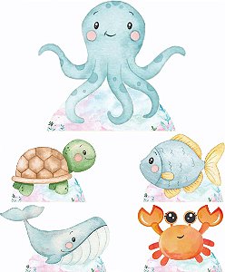 Fundo do Mar Masculino 1 Display de Chão e 4 de Mesa