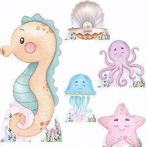 Fundo do Mar Feminino 1 Display de Chão e 4 de Mesa