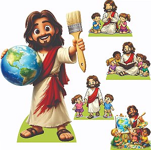 Jesus 1 Display de Chão e 4 de Mesa
