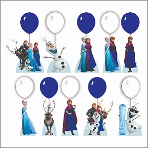 Frozen Centro de Mesa Com Balão