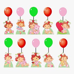 Moranguinho Baby Centro de Mesa Com Balão