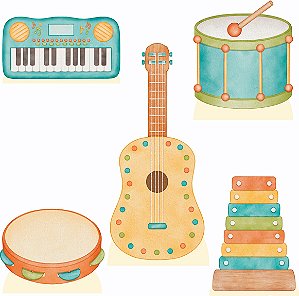 Instrumentos Musicais 1 Display de Chão e 4 de Mesa