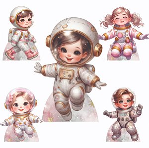 Astronauta Feminino 1 Display de Chão e 4 de Mesa