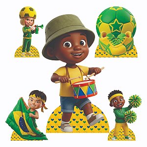 Copa do Mundo Brasil 1 Display de Chão e 4 de Mesa