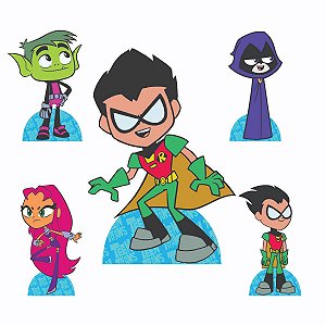 Jovens Titans Kit 1 Display de Chão e 4 de Mesa