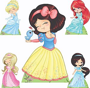 Princesas 1 Display de Chão e 4 de Mesa