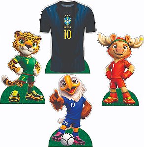 Copa do Mundo 4 Displays de Mesa