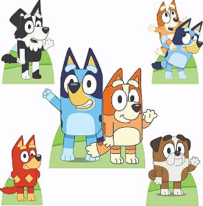 Bluey e Bingo 1 Display de Chão e 4 de Mesa