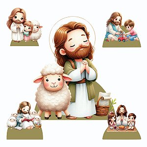 Jesus 1 - 1 Display de Chão e 4 de Mesa