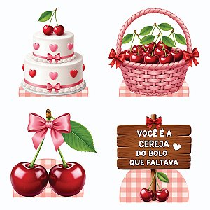 Cerejinha do Bolo 4 Displays 25cm