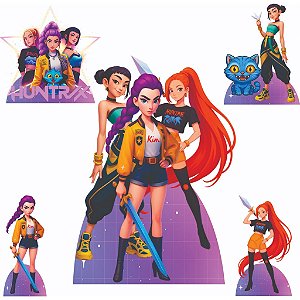 Guerreiras do Kpop 1 Display de Chão e 4 de Mesa