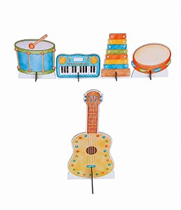 Instrumentos Musicais 1 Display de Chão e 4 de Mesa