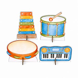 Instrumentos Musicais 4 Displays 25cm