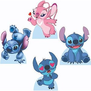 Angel e Stitch 4 Displays 25cm