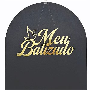 Letreiro Frases Diversas MDF DOURADO 60cm