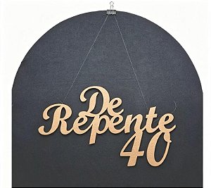Letreiro De Repente MDF CRU 60cm