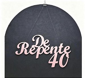 Letreiro De Repente MDF ROSE 60cm