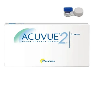 Lentes de contato Acuvue 2 + estojo de brinde
