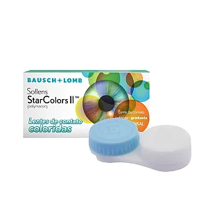Lentes de Contato Colorida Soflens StarColors II sem grau + estojo de brinde