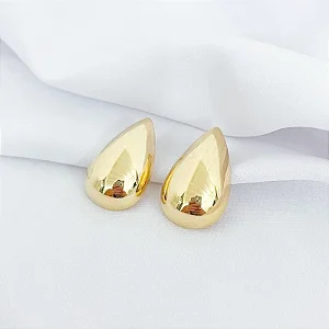 BRINCO ARTICULADO GOTA GRANDE EM OURO 18K