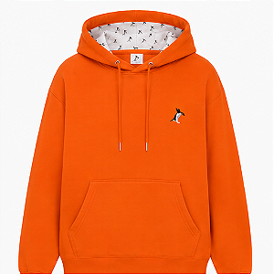 Blusa de moletom Sleepinguim Laranja Neon