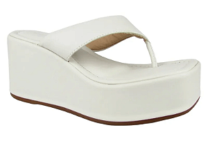 Tamanco Littz Salto Anabella Calce Facil Conforto Off White