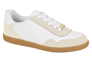 Tenis Vizzano Casual Cadarço Com Recortes Branco