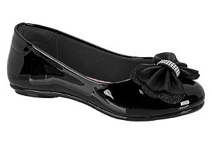 Sapatilha Infantil Molekinha Com Laço Preto
