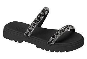 Papete Infantil Molekinha 2 Tiras Strass Calce Facil  Cristal/Preto