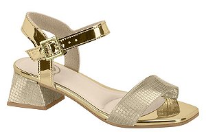 Sandalia Infantil Molekinha Saltinho Bloco  Dourado