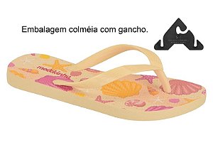 Chinelo Infantil Molekinha Confortavel Casual Amarelo