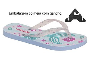 Chinelo Infantil Molekinha Estampado Sereia Cristal