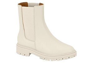 Bota Vizzano Coturno Tratorada Calce Facil Branco Off