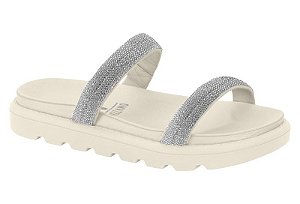 Papete Vizzano 2 Tiras Strass Calce Facil Strass Branco Off
