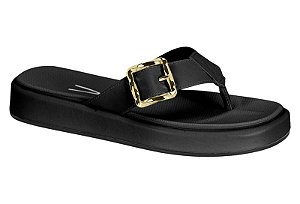 Tamanco Vizzano Flat Correia Com Fivela Preto