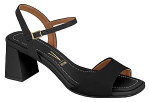 Sandalia Vizzano Salto Bloco Tira Com Fivela Preto