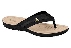 Tamanco Chinelo Correia Saltinho Modare Conforto Preto