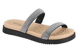 Papete Modare 2 Tiras Com Strass Ultra Conforto Preto