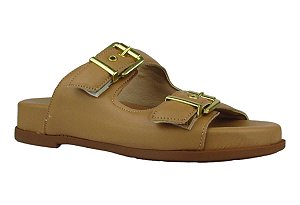 Sandália Modare Birken Calce Facil Tira Com Fivela Tan