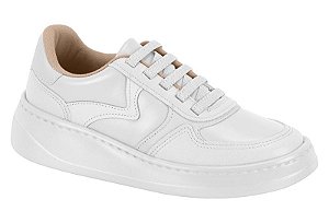 Tenis Modare Casual Cadarço Elastico Calce Facil Com Recortes Branco