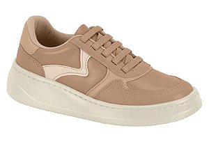 Tenis Modare Casual Cadarço Elastico Calce Facil Com Recortes Nude